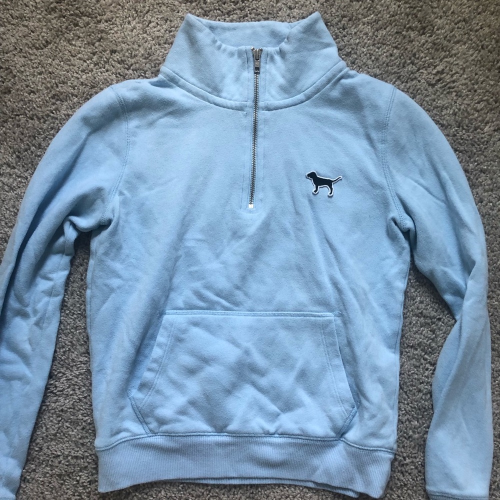 victoria secret pink 3/4 zip sweatshirt
